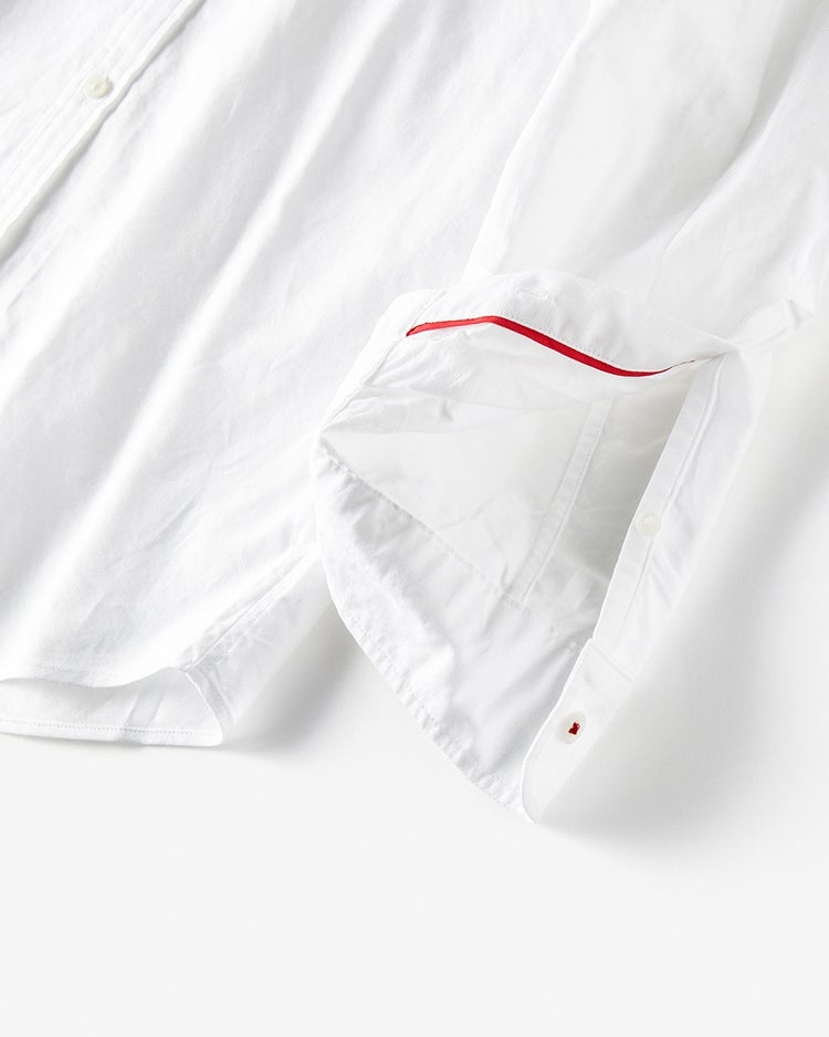 ナチュラルオックスシャツ長袖/ボタンダウン 詳細画像 オフホワイト 4