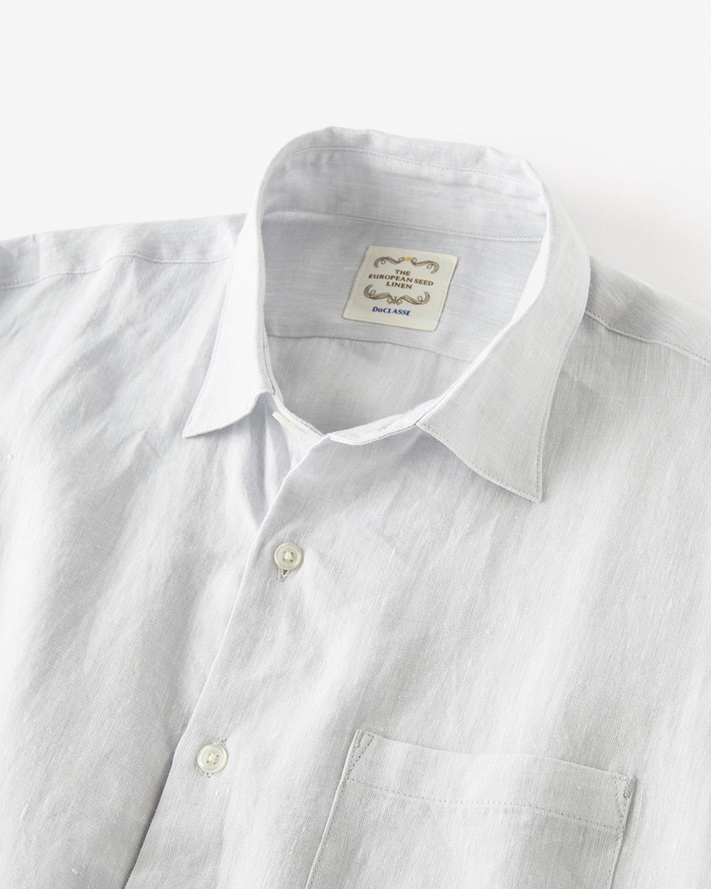 リネンシャンブレーシャツ／半袖/40代50代からのレディース・メンズ 