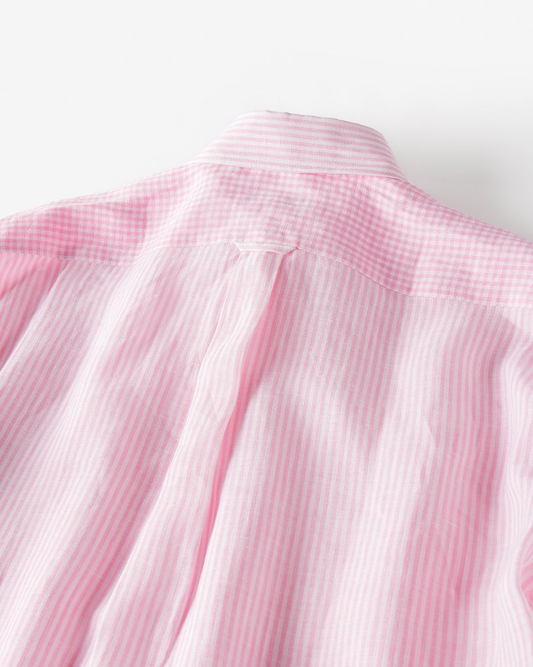 リネンクレイジーパターンシャツ長袖 詳細画像 ピンク・パターン 6