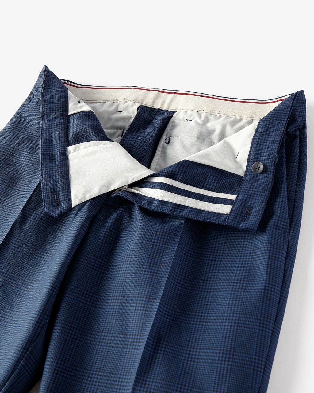 柄コットンツイルパンツ／ノータック/40代50代からのメンズ