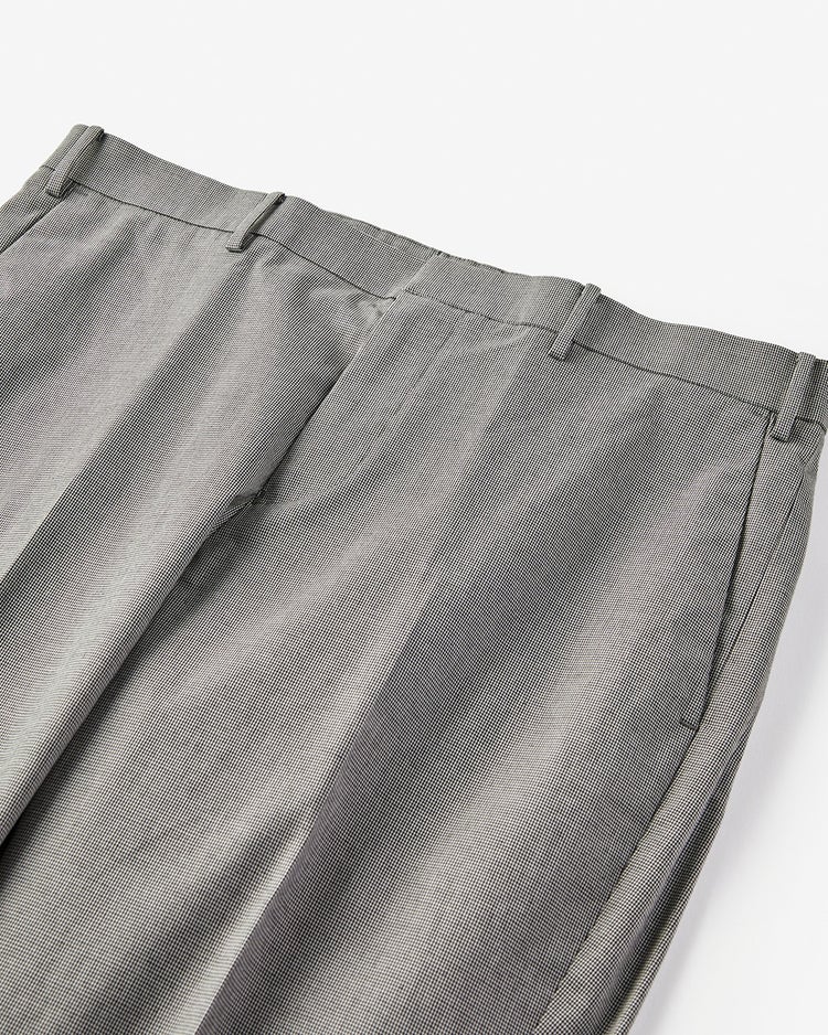 プラスクールパンツ+&alpha;／ノータック 詳細画像 ホワイトｘブラック 2