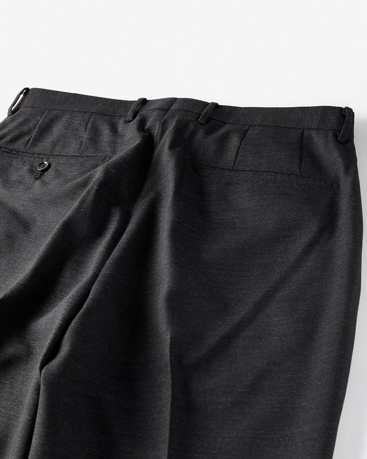 CANONICO(カノニコ)サマーウールパンツ 詳細画像 チャコール 5