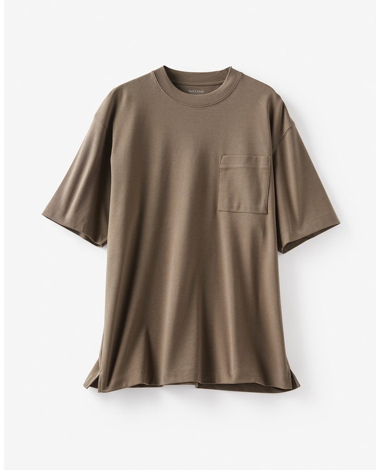リラックスサイズ／半袖・ドゥクラッセTシャツ 詳細画像 ライトカーキ 4