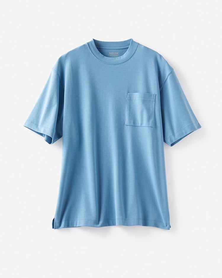 リラックスサイズ／半袖・ドゥクラッセTシャツ 詳細画像 ライトブルー 4