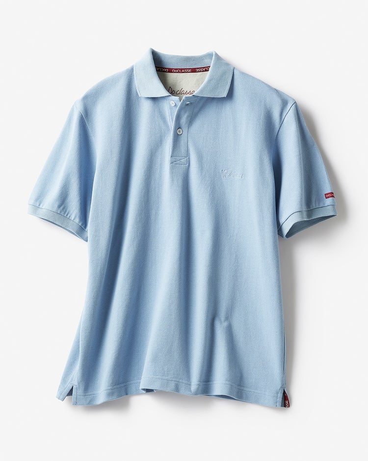 コットン鹿の子GOLFポロ 詳細画像 サックス 1