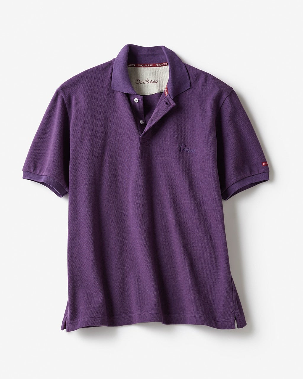 lwood メタルウッド コットン ポロシャツ パープル コットン鹿の子GOLFポロ/40代50代からのメンズファッション通販 DoCLASSE