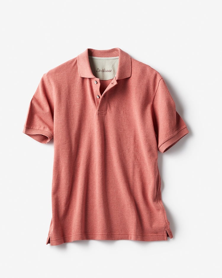 コットンヘザーポロ 詳細画像 コーラルレッド 4