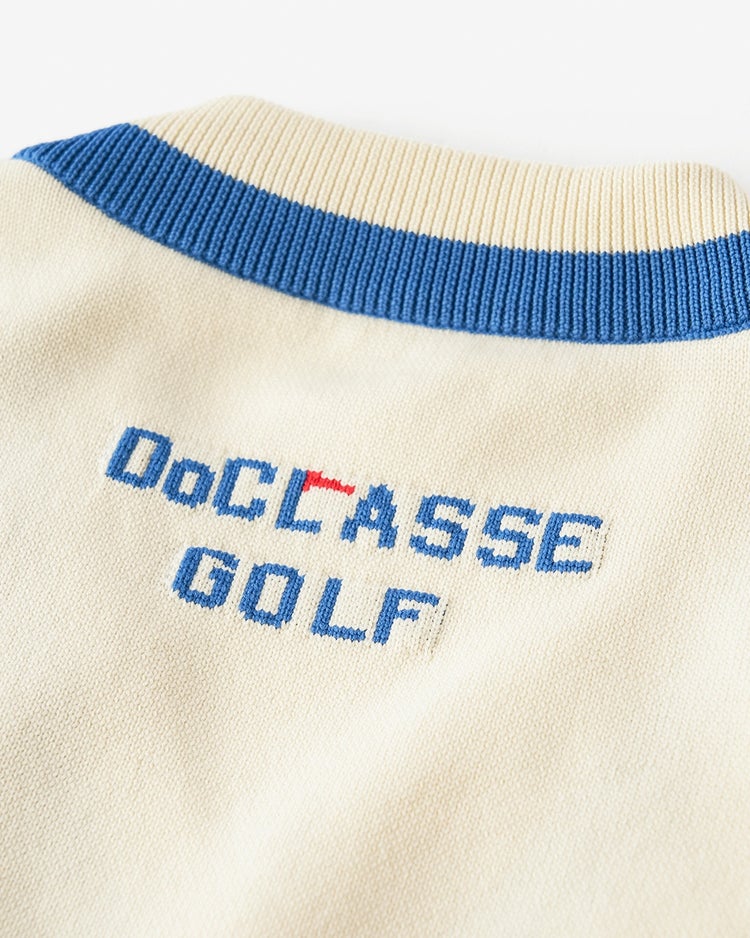クイックドライ GOLFロゴニットベスト 詳細画像 アイボリー 3