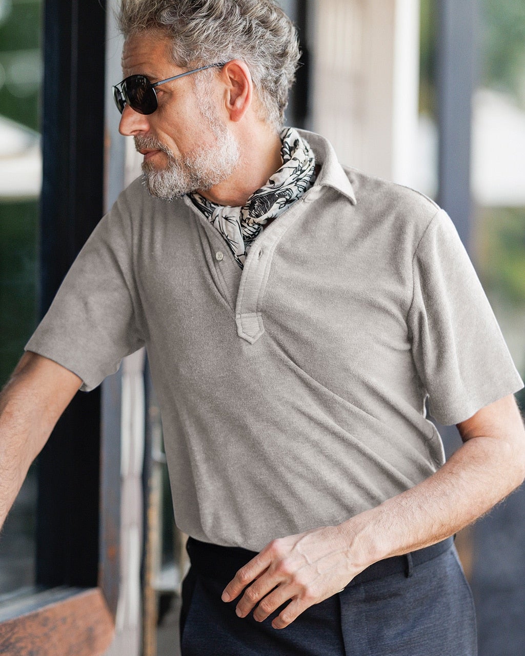 即完売品　CLUBHAUS 機能性ポロシャツ　 Polo Gray XL グレー 即完売品 CLUBHAUS 機能性ポロシャツ Polo Gray XL グレー