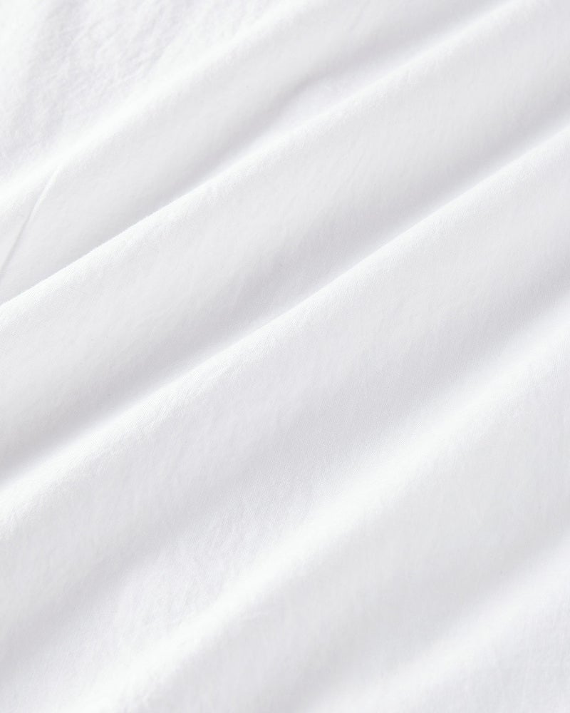 コットンリネンバンドカラー半袖シャツ 詳細画像 ホワイト 5