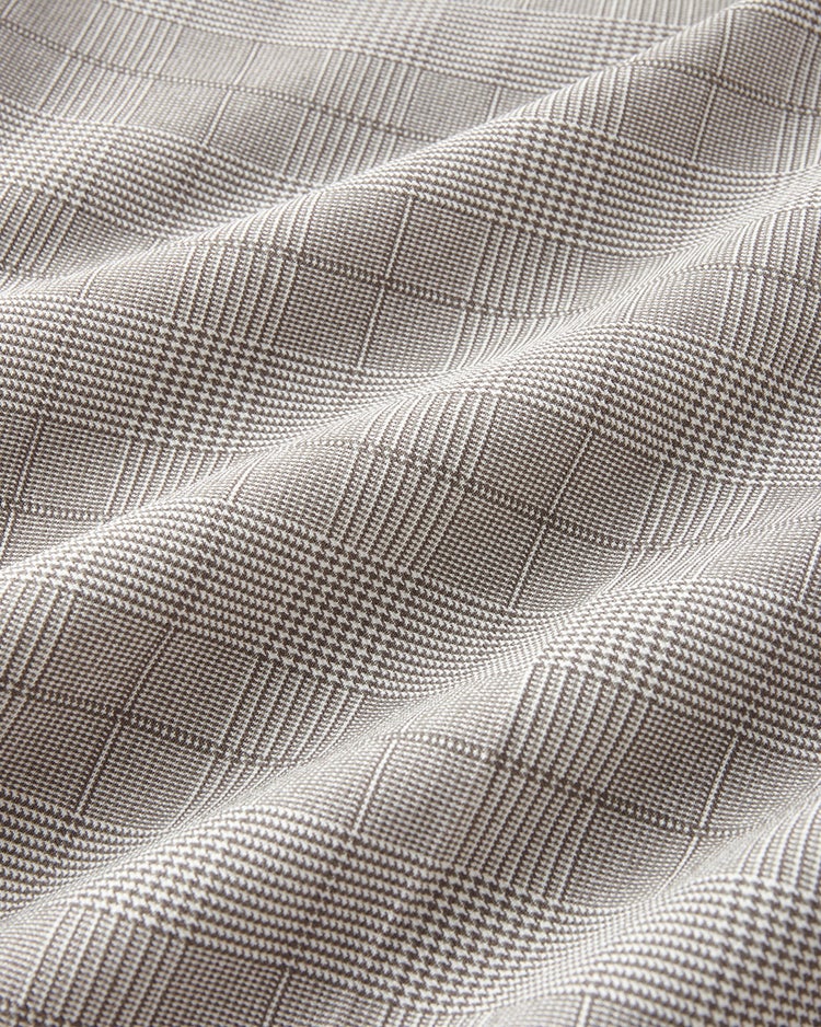 裏起毛ストレッチパンツ/ノータック 詳細画像 ベージュグレンチェック 2