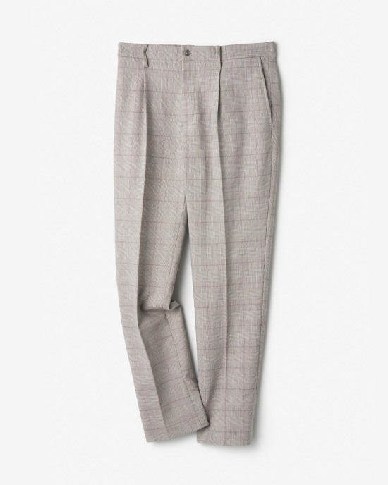 裏起毛ストレッチパンツ／ワンタック