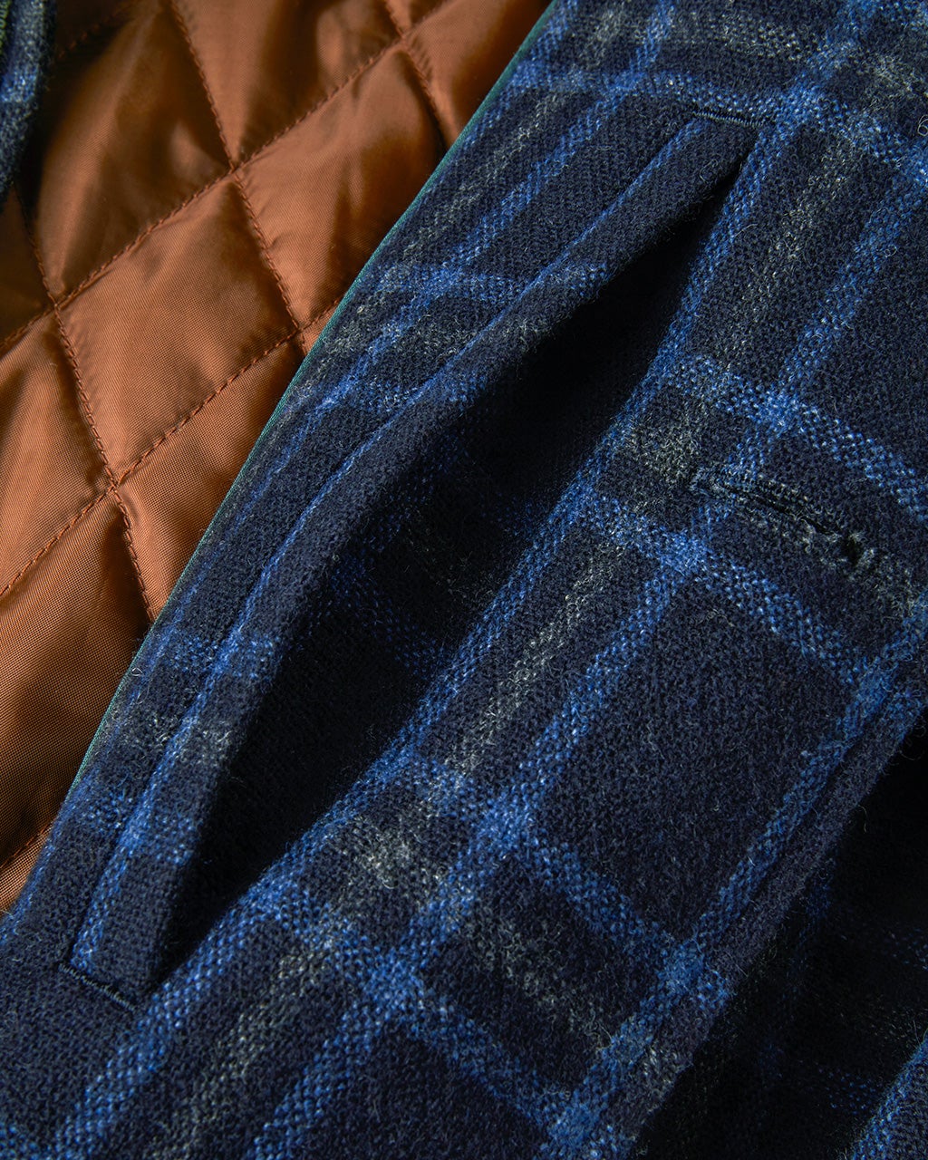 ウールツイード中綿ブルゾン/40代50代からのメンズファッション通販