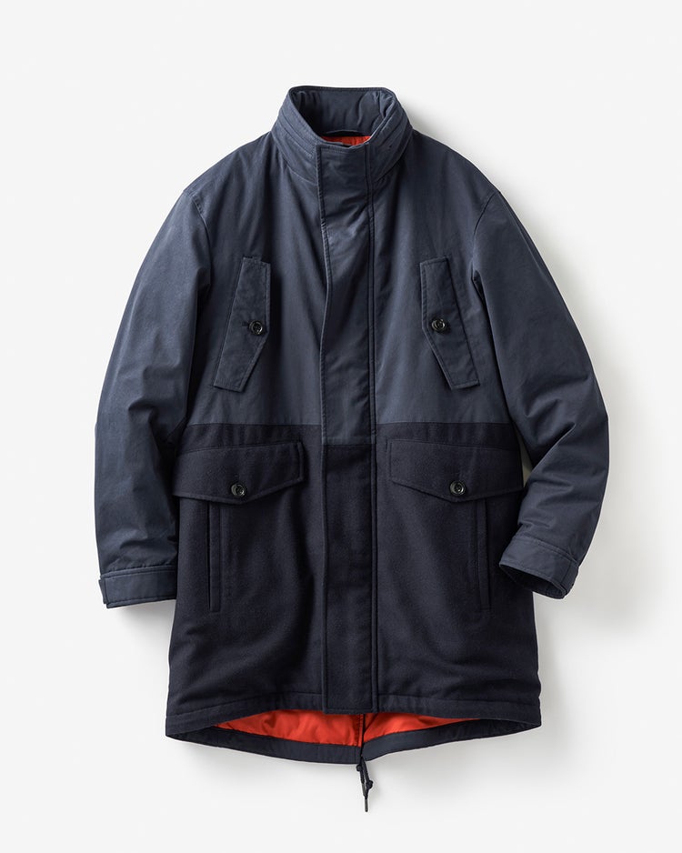 ウール×ウェザー切替ダウン 詳細画像 ネイビー 10