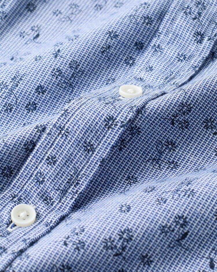 両面起毛フランネル長袖 詳細画像 ブルー・パターン 2