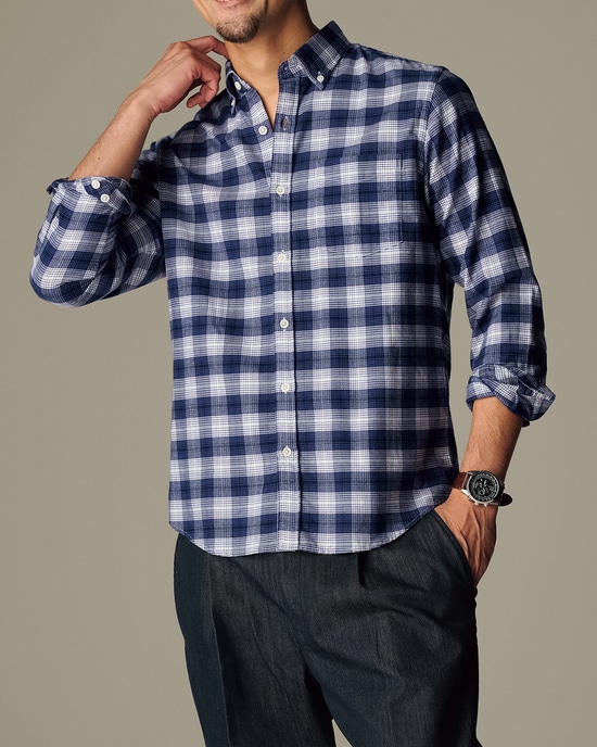 両面起毛フランネル長袖