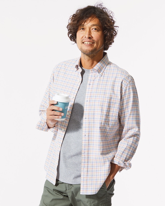 両面起毛フランネル長袖