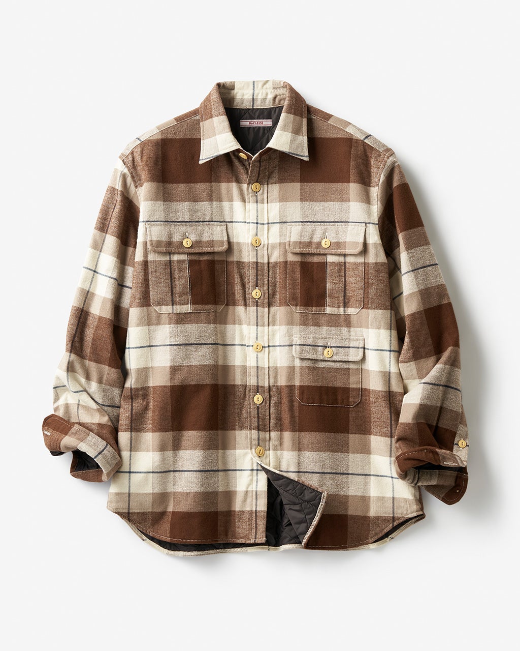 中綿フランネルシャツ/40代50代からのメンズファッション通販 DoCLASSE