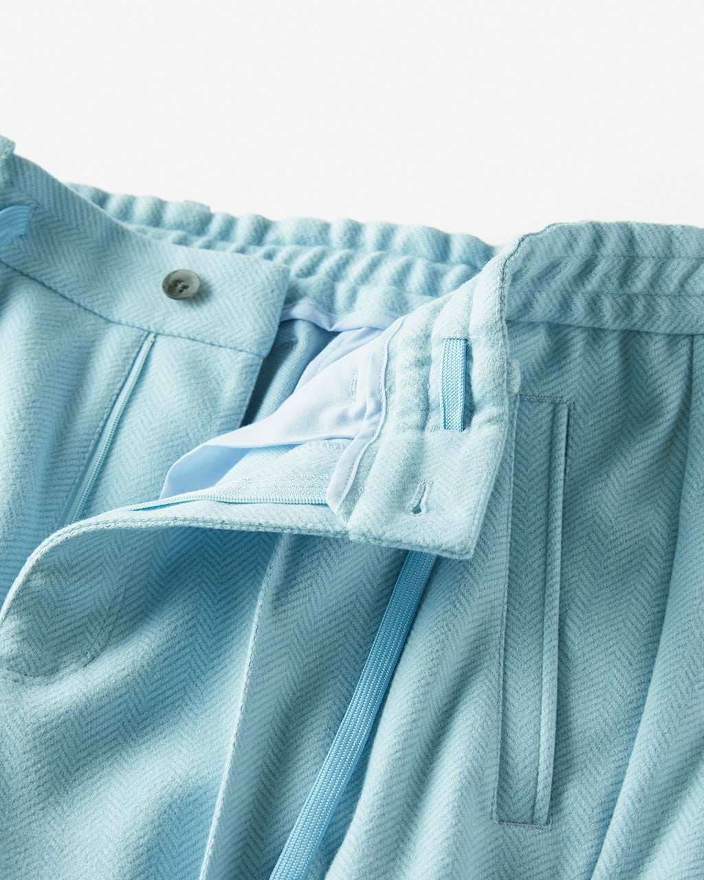 ヘリンボーンジャージ裏起毛ゴルフパンツ/40代50代からのメンズ