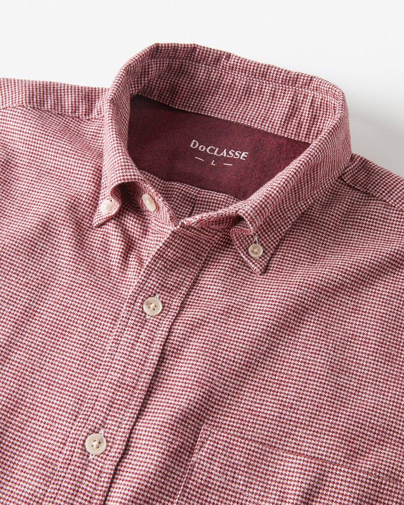 両面起毛 上品フランネルシャツ長袖 詳細画像 レッドブラウン 3