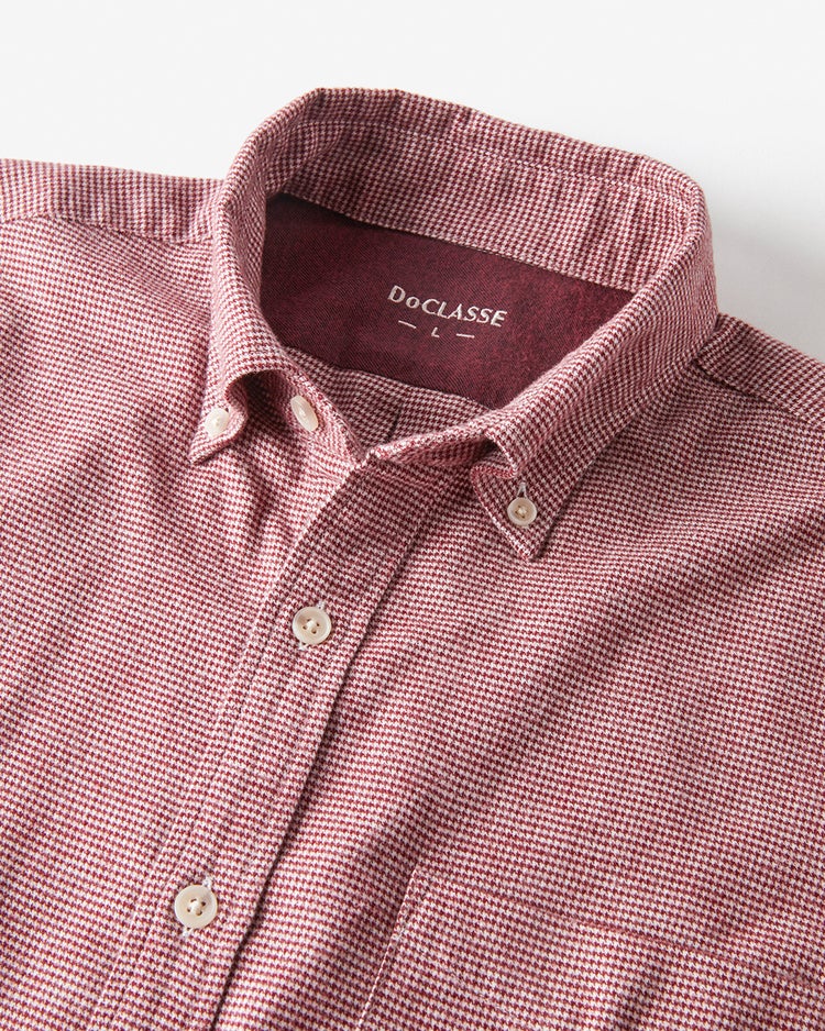 両面起毛 上品フランネルシャツ長袖 詳細画像 レッドブラウン 3