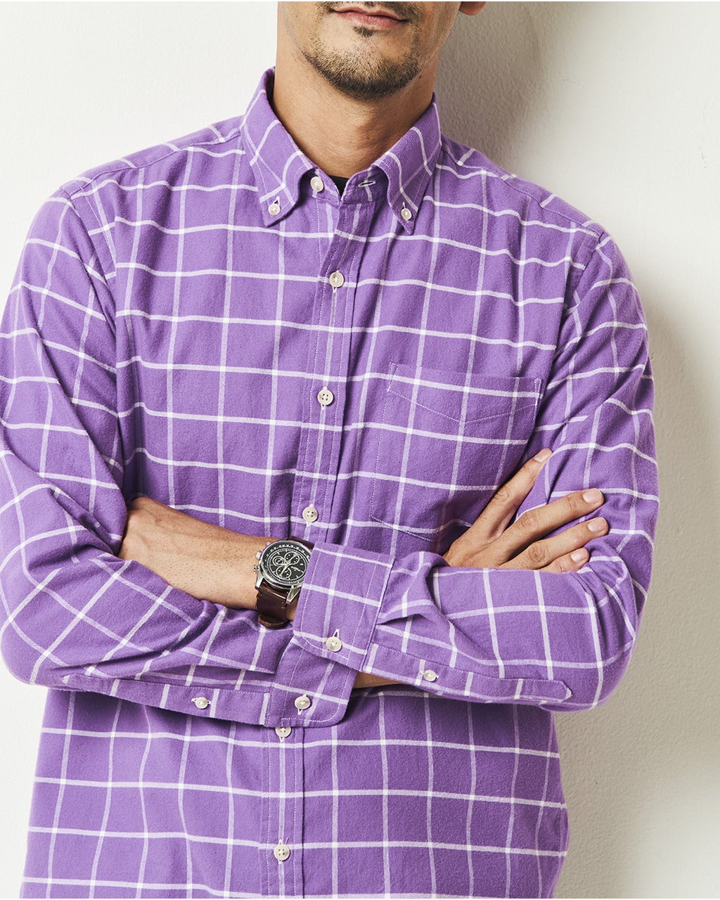 メンズ シャツ（パープル）一覧/40代50代からのファッション通販 DoCLASSE