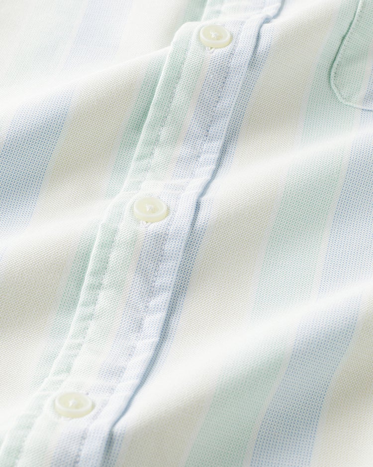 先染ピュアファインオックスシャツ長袖 詳細画像 ティール 4