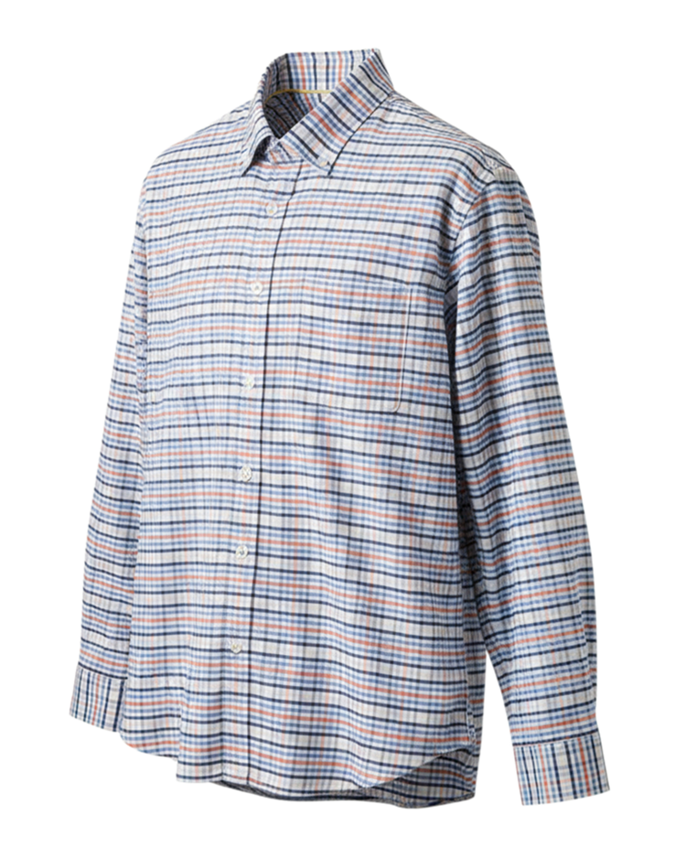 先染ピュアファインオックスシャツ長袖 詳細画像 アプリコット 3