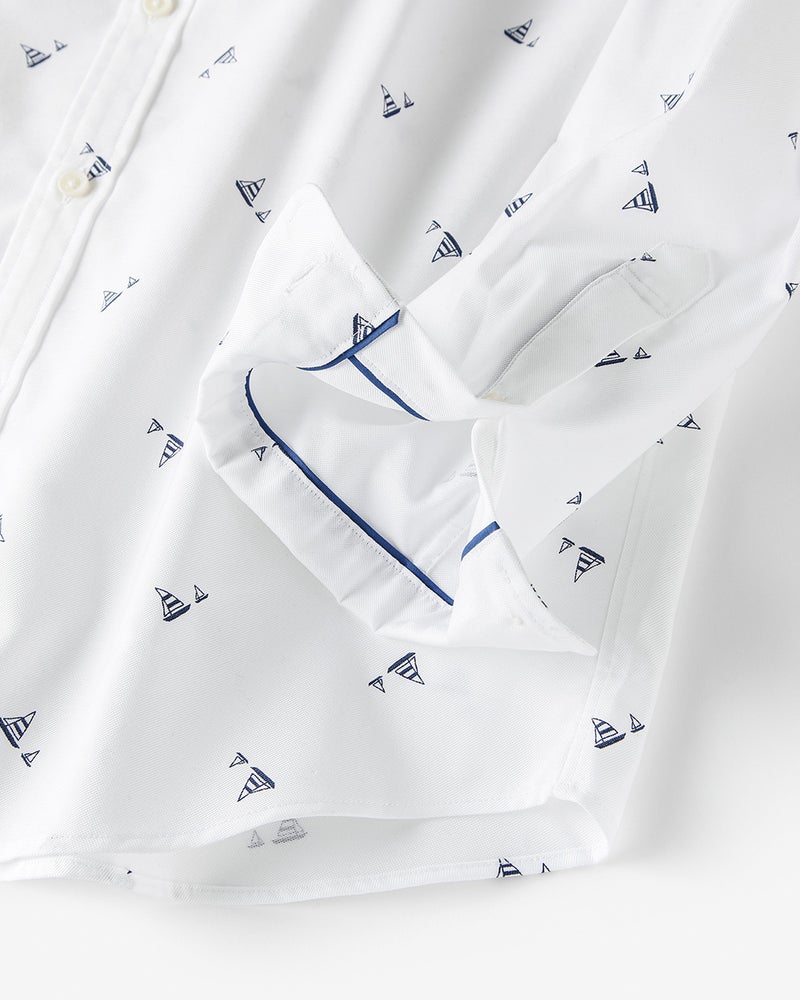 ピュアファインオックスシャツ ／レギュラーサイズ 詳細画像 ホワイト・パターン 3