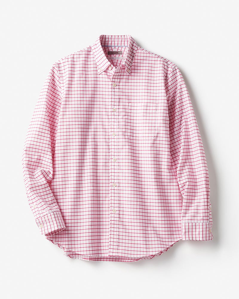 ピュアファインオックスシャツ ／レギュラーサイズ 詳細画像 ピンク×ホワイト 1