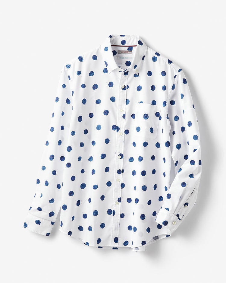 ピュアファインオックスシャツ ／レギュラーサイズ 詳細画像 ブルー・パターン 1