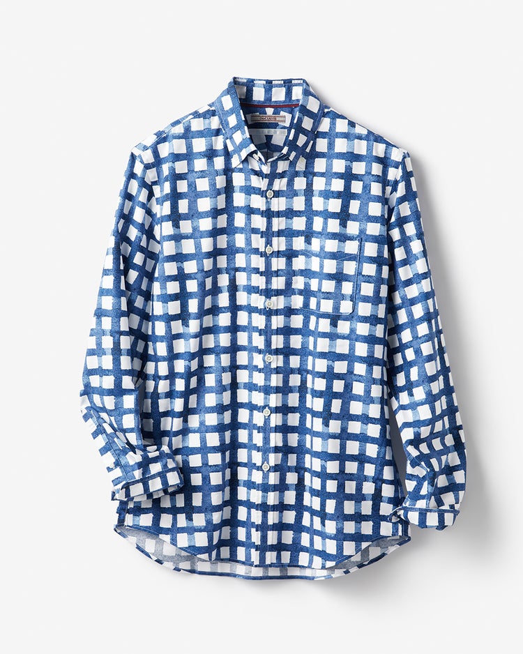 ピュアファインオックスシャツ ／レギュラーサイズ 詳細画像 ブルーパターン2 6