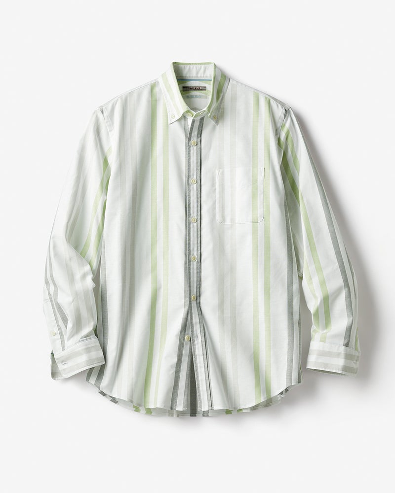ピュアファインオックスシャツ ／レギュラーサイズ 詳細画像 グリーン×ホワイト 5