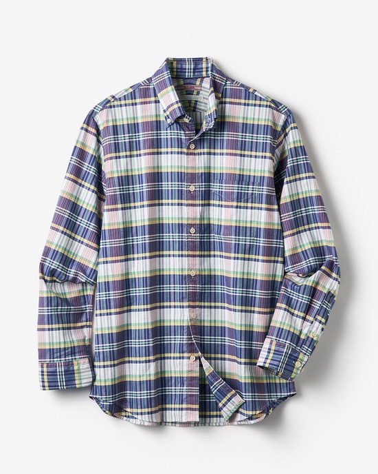 ピュアファイン・先染めオックスシャツ 長袖