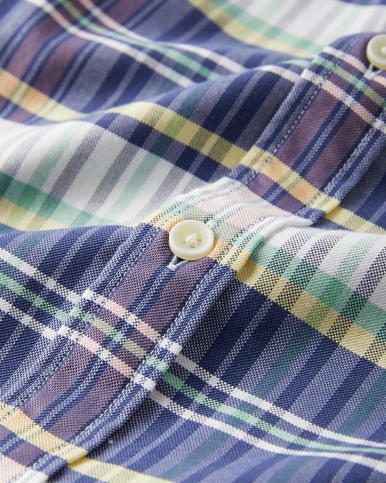 ピュアファイン・先染めオックスシャツ 長袖 詳細画像 グレープチェック 2