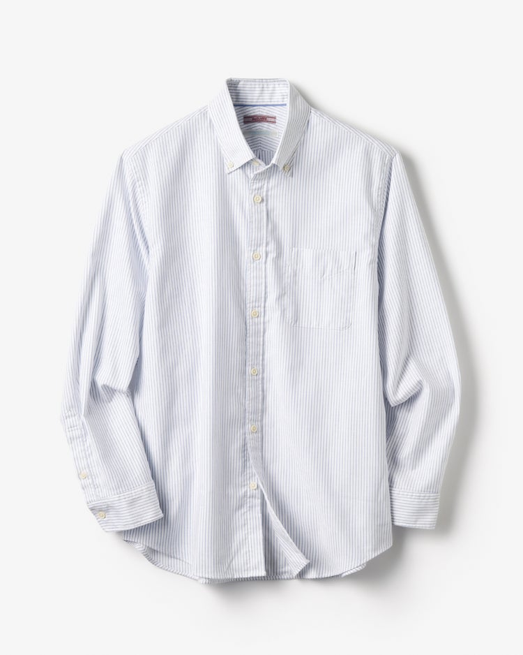 ピュアファイン・先染めオックスシャツ 長袖 詳細画像 ドビーストライプ2 1