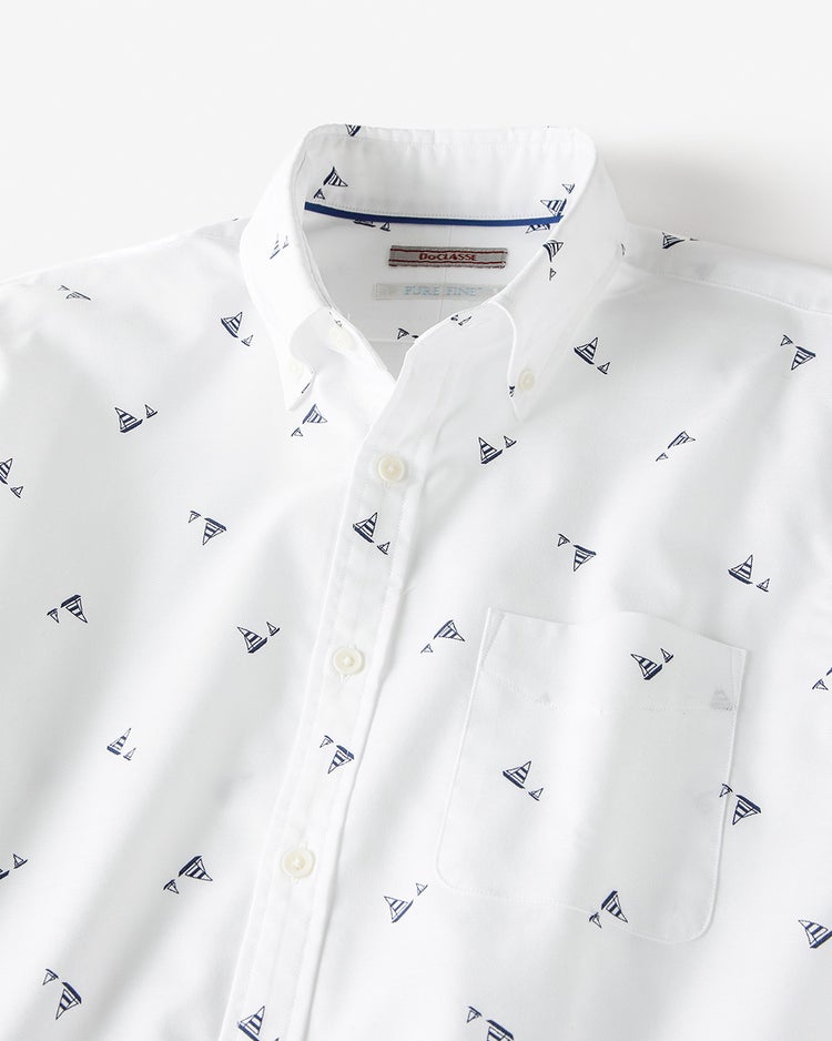 ピュアファインオックスシャツ ／トールサイズ 詳細画像 ホワイト・パターン 2