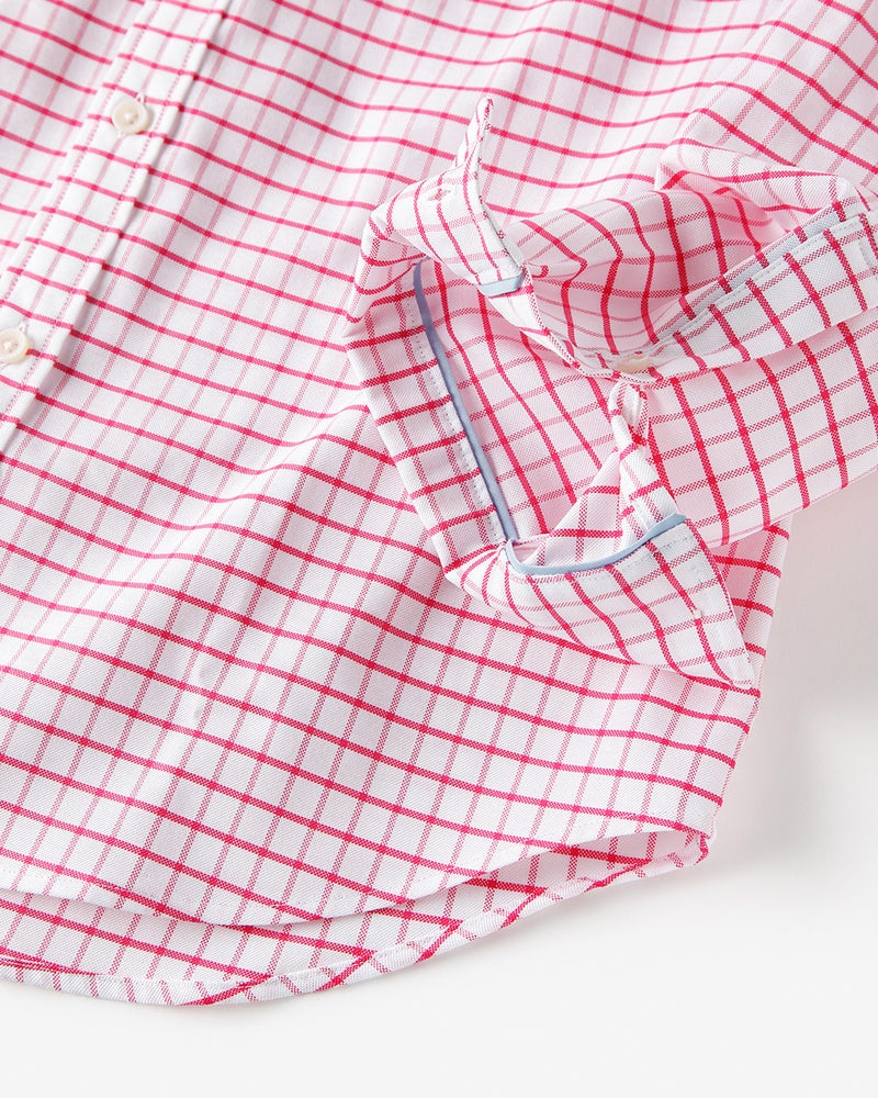 ピュアファインオックスシャツ ／トールサイズ 詳細画像 ピンク×ホワイト 3