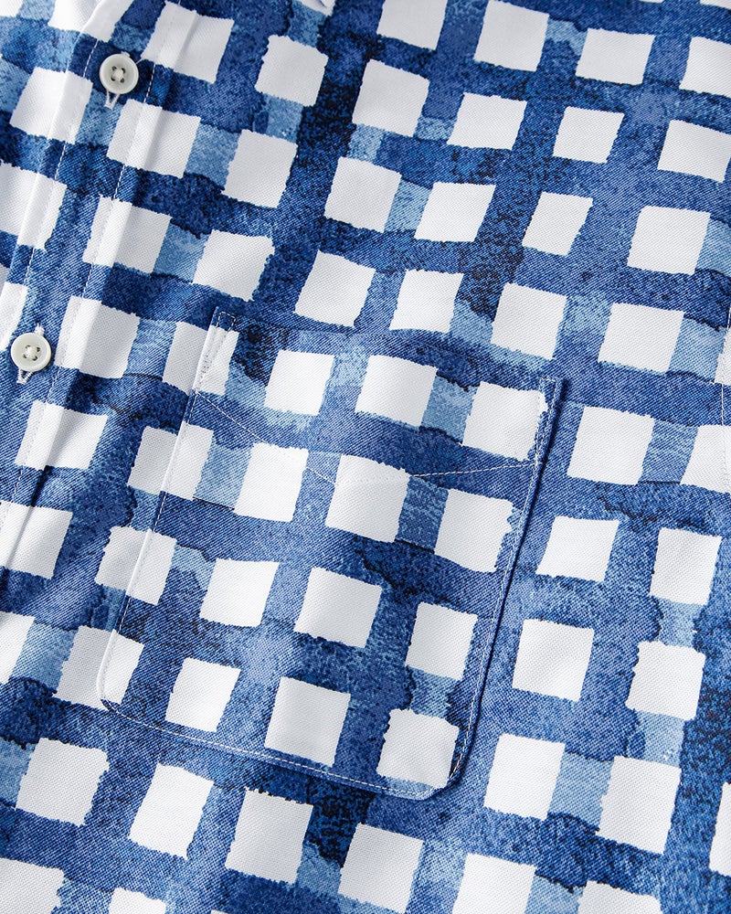 ピュアファインオックスシャツ ／トールサイズ 詳細画像 ブルーパターン2 3