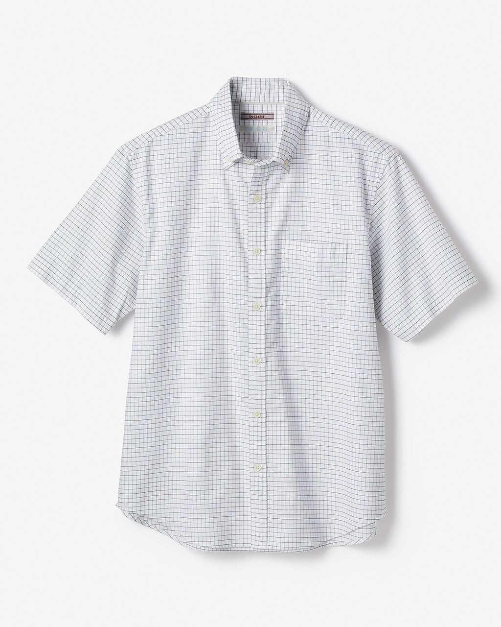 ピュアファイン・先染めオックスシャツ 半袖/40代50代からのメンズ