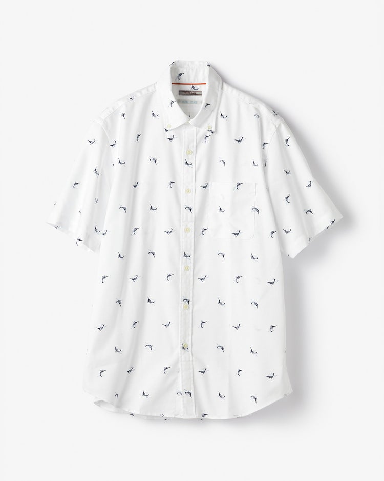 ピュアファインオックスシャツ半袖 詳細画像 ホワイト・パターン2 1