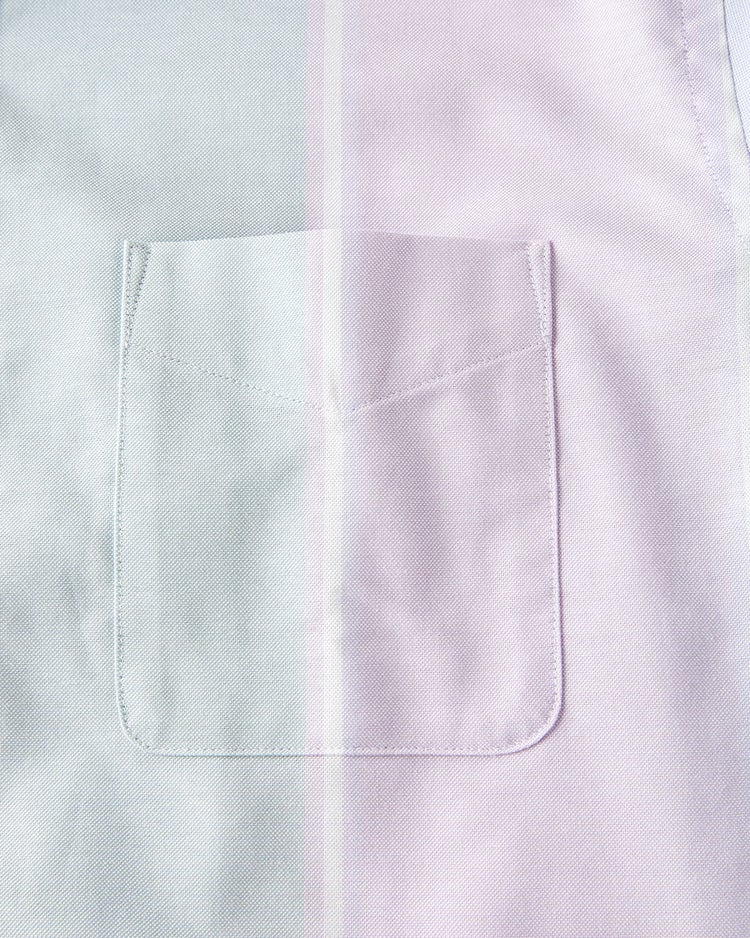 ピュアファインオックスシャツ半袖 詳細画像 ピンク・パターン 3