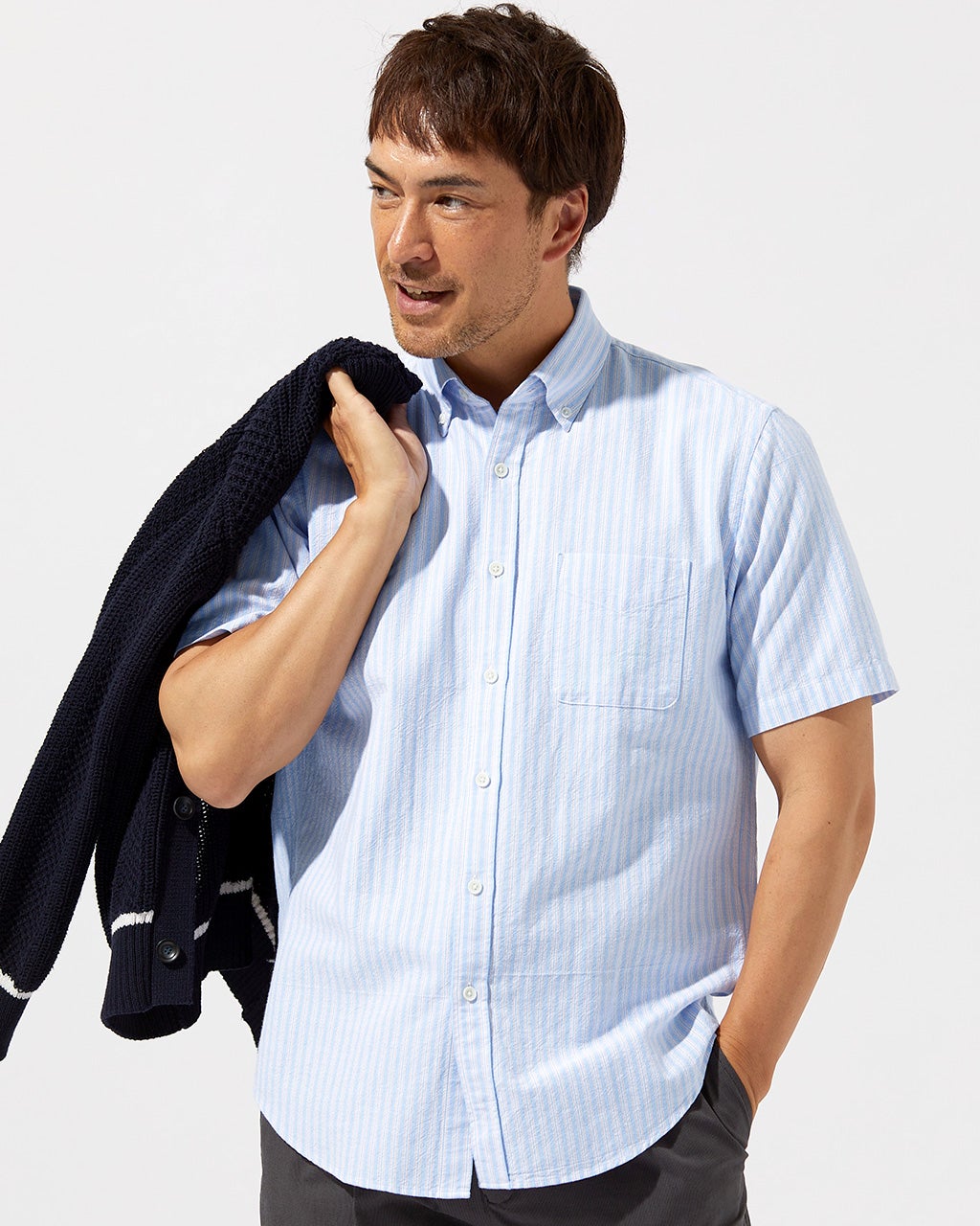 当店だけの限定モデル ピュアファインオックスシャツ半袖/40代50代からのメンズ 服＆ファッション小物