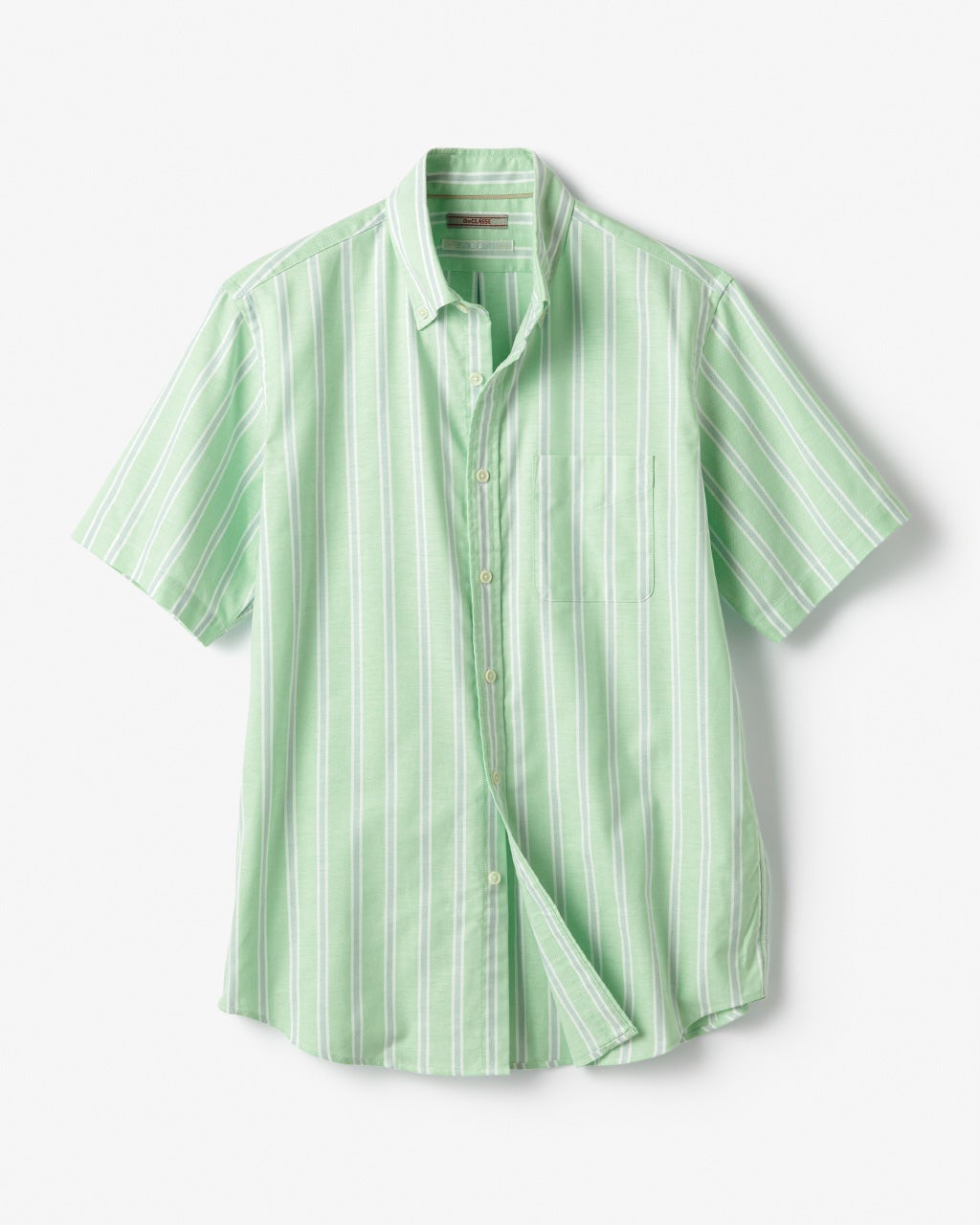 ピュアファイン・先染めオックスシャツ 半袖/40代50代からのメンズ