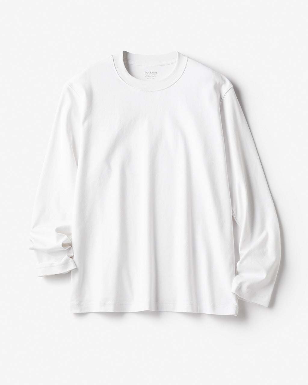 ダブルフロントクルーネック長袖・ ドゥクラッセT/40代50代からの