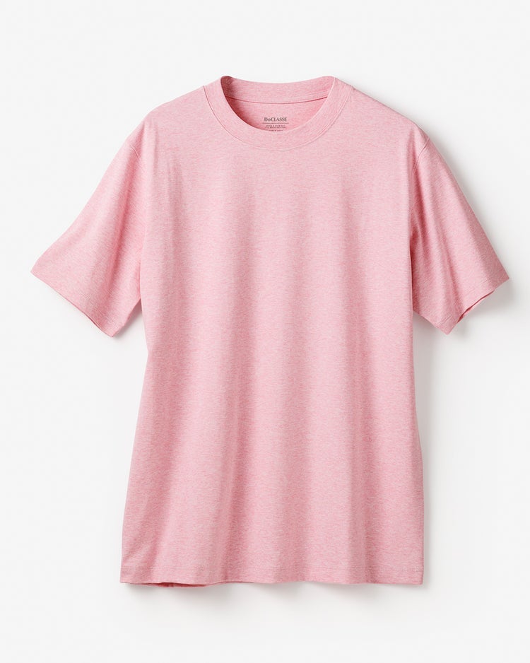 半袖クルーネック・ドゥクラッセT 詳細画像 杢ピンク 1