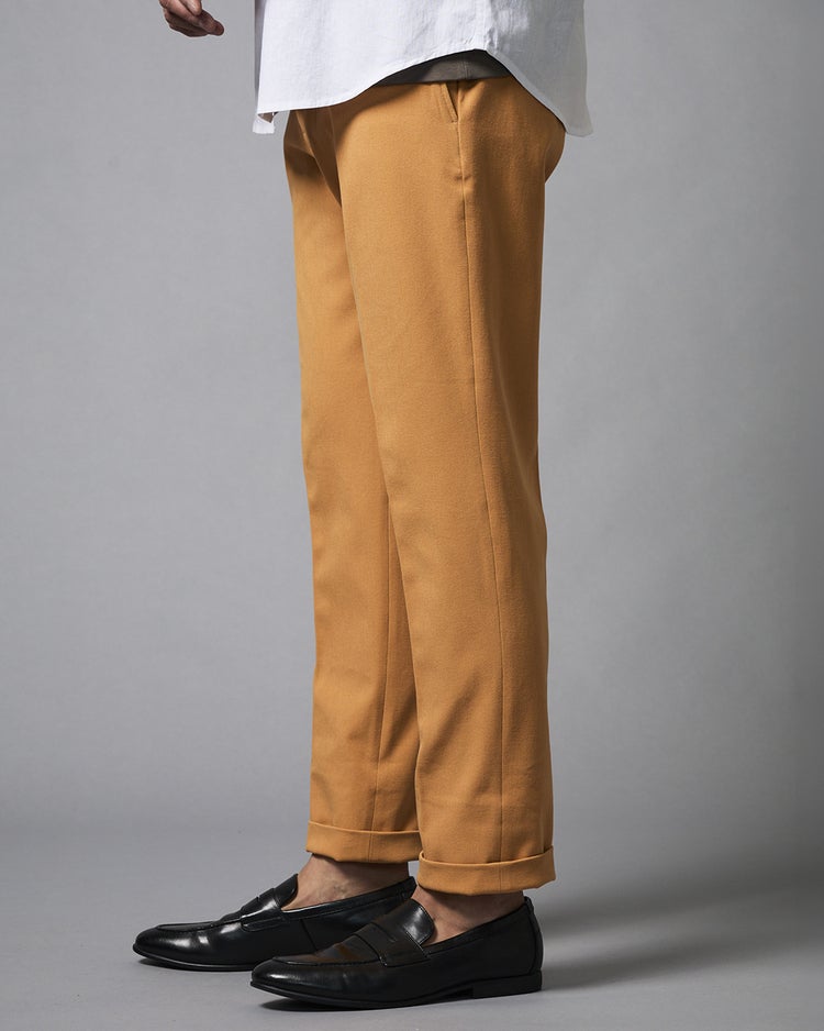 タテヨコストレッチ・コットンパンツ・ノータック 詳細画像 オレンジ 3