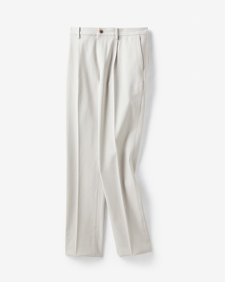 タテヨコストレッチ・コットンパンツ・ワンタック 詳細画像 アイスグレー 9