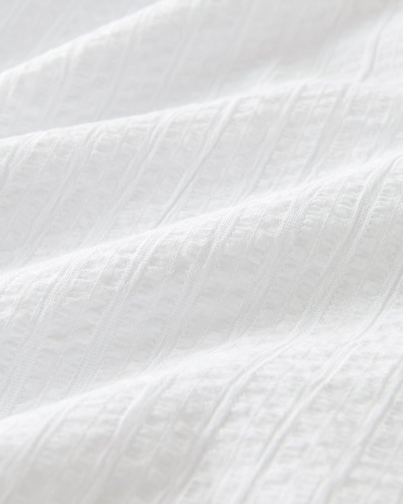 ライトコットン・シアサッカーシャツ半袖 詳細画像 ホワイト 3