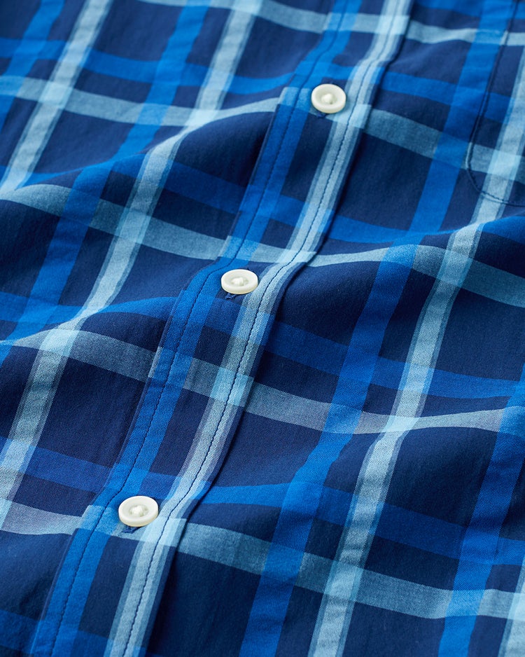 ライトコットン・シアサッカーシャツ半袖 詳細画像 アンティークインディゴ 2